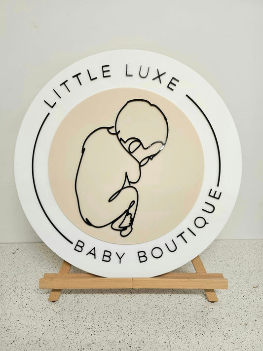 Round Business Signs