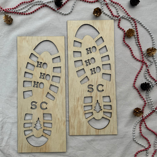 Christmas - Santa Feet Stencil