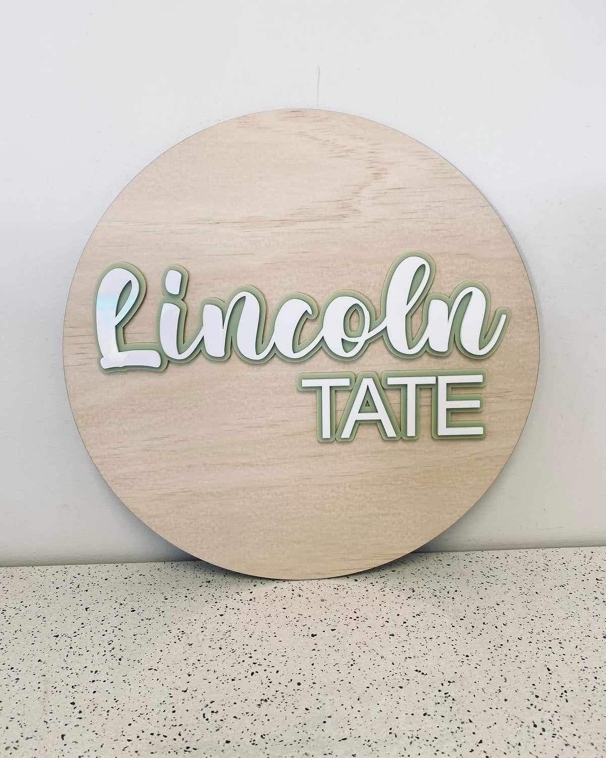 Bas Name Sign Name Signs - Wood Base – Local Laser