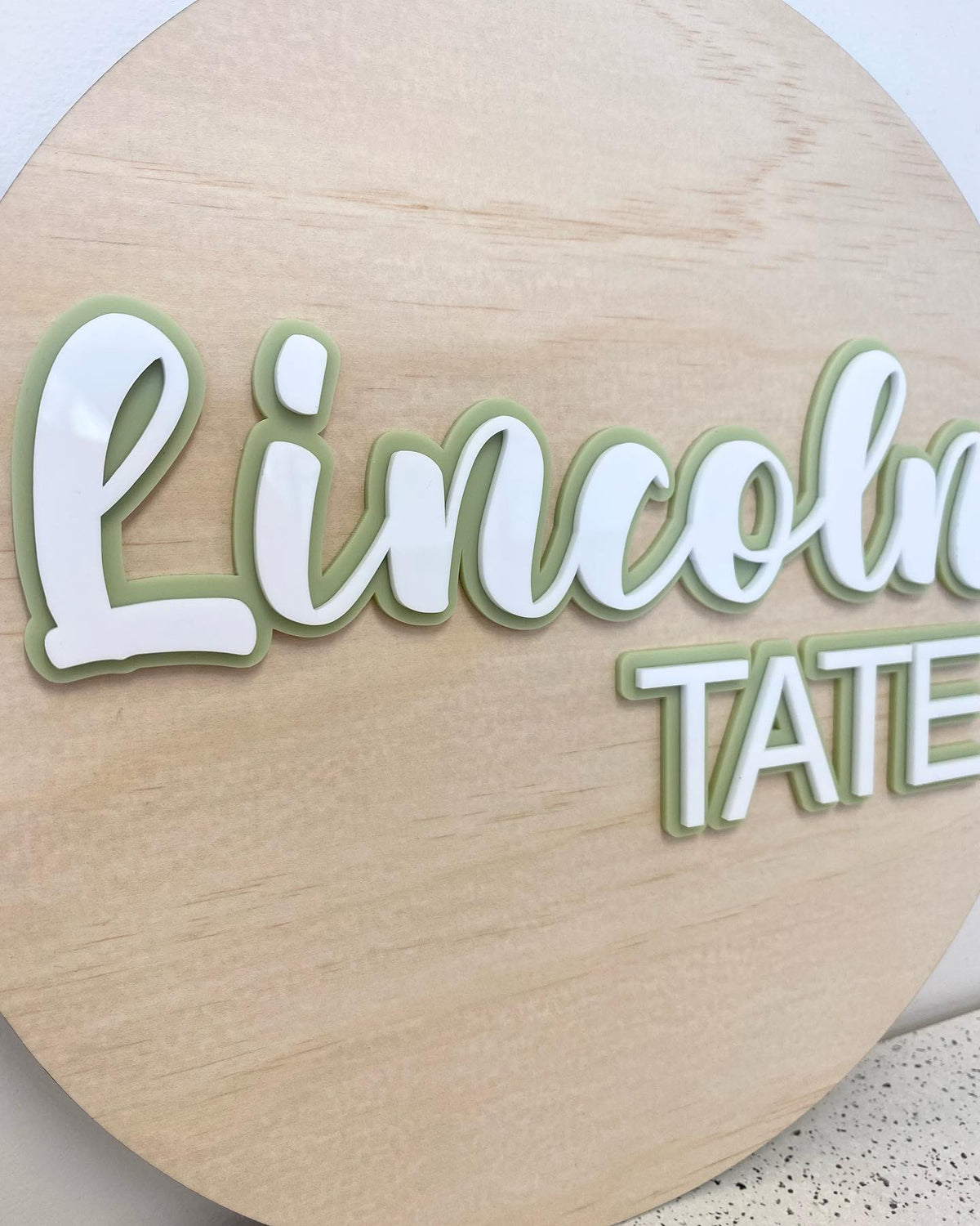 Bas Name Sign Name Signs - Wood Base – Local Laser