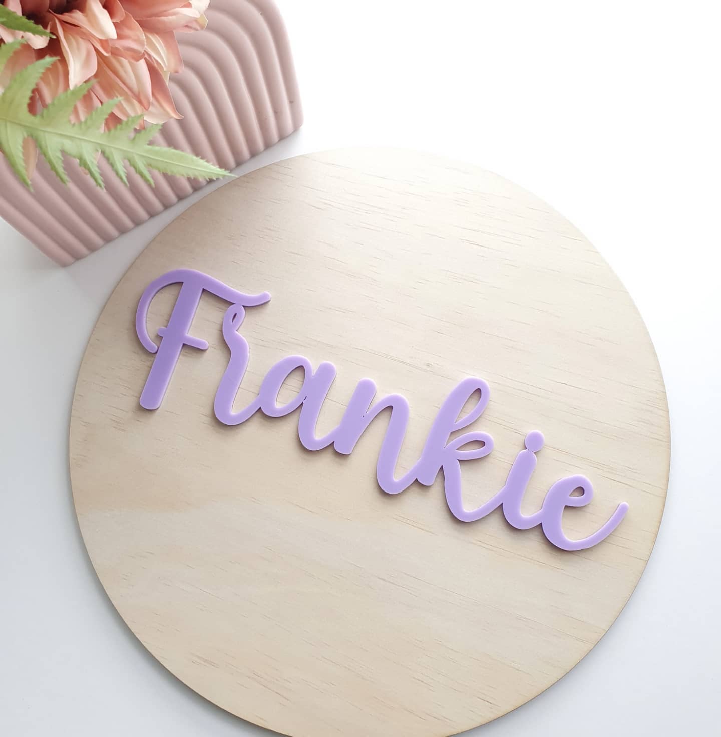 Name Signs - Wood Base