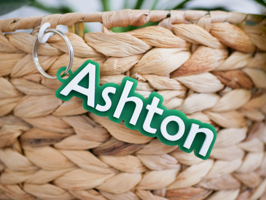 3D Name bag tag