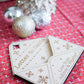 Christmas - Wooden Envelope