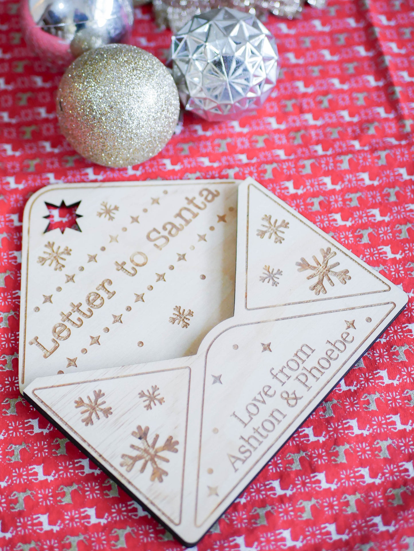 Christmas - Wooden Envelope