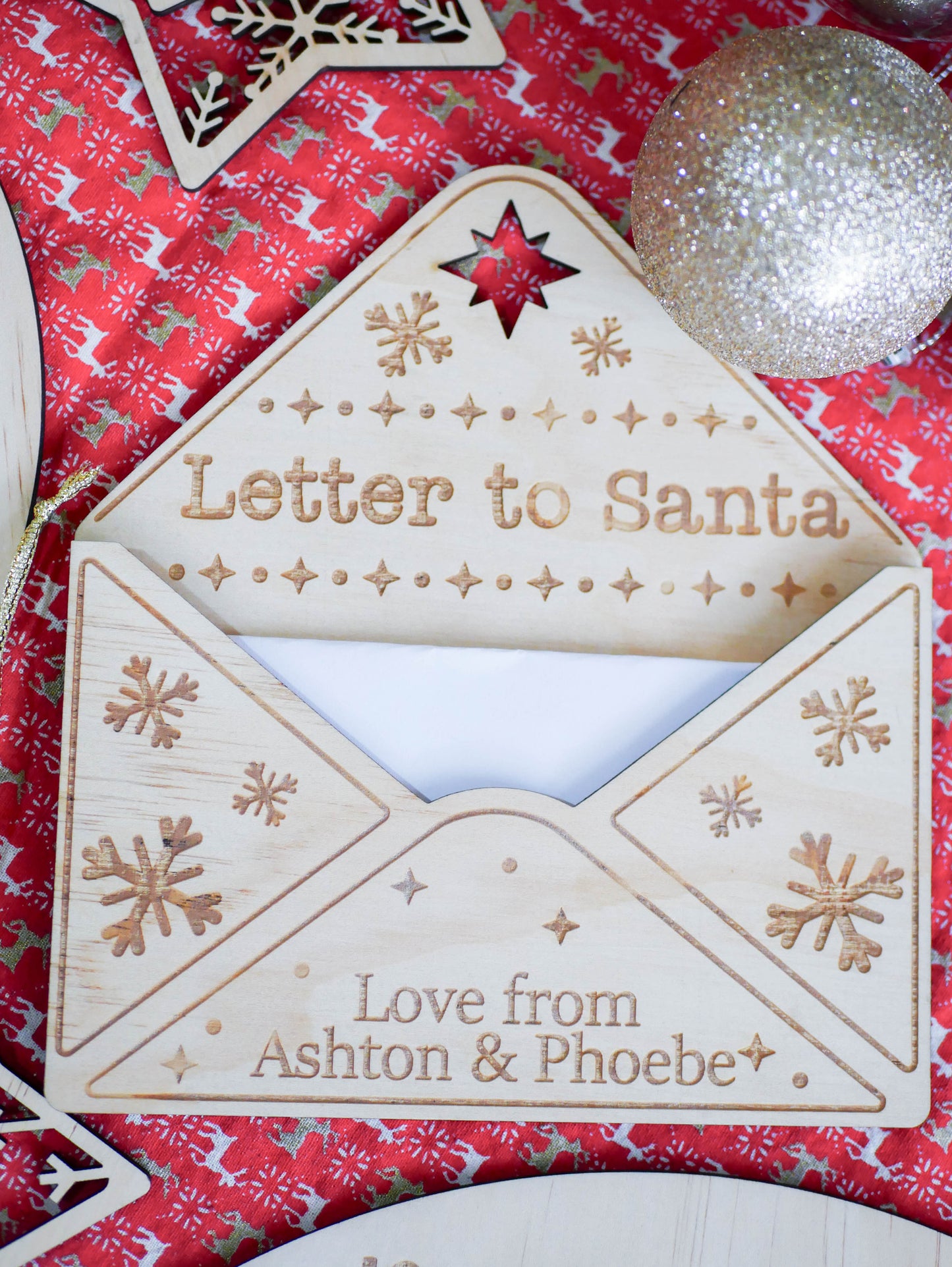 Christmas - Wooden Envelope