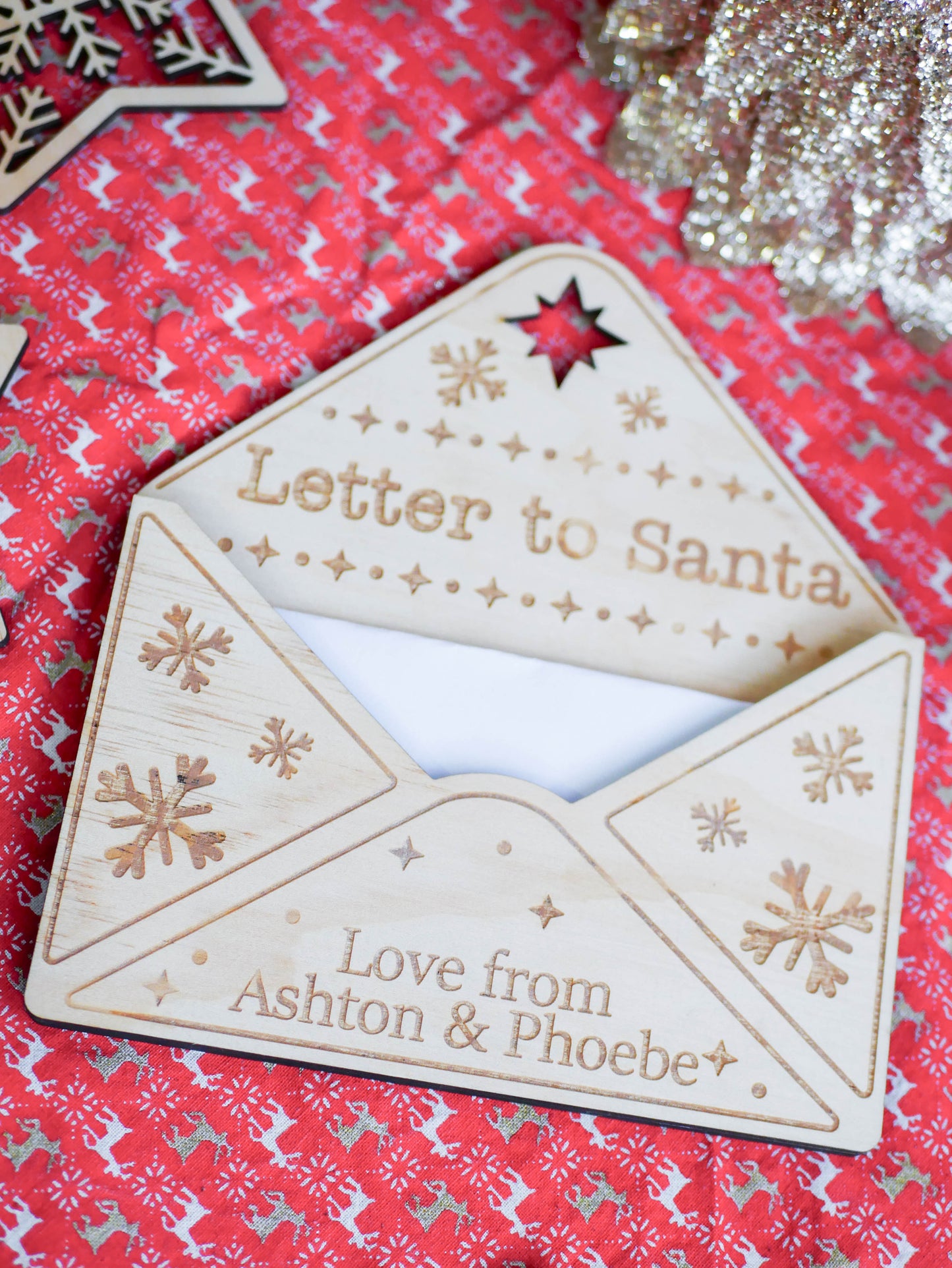 Christmas - Wooden Envelope