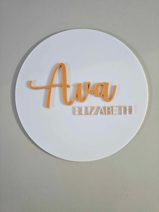 Name Signs - Acrylic Base